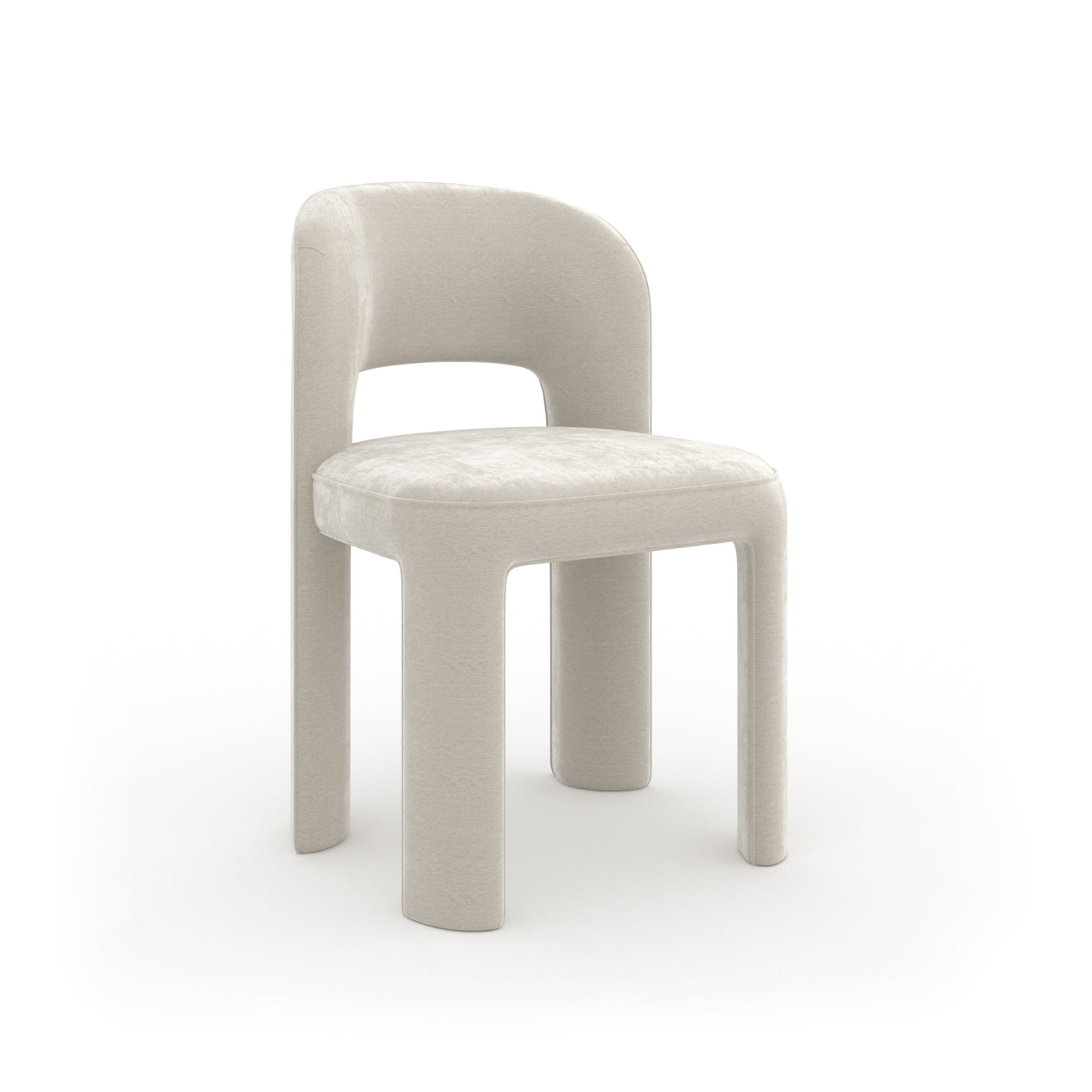 OVERLAP SIDE CHAIR IVORY Chairs| Caracole