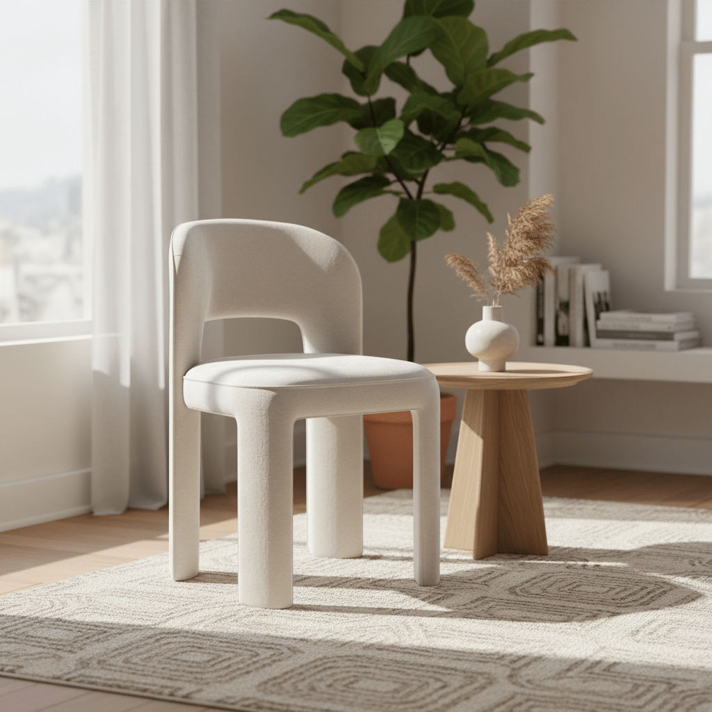 OVERLAP SIDE CHAIR IVORY Chairs| Caracole