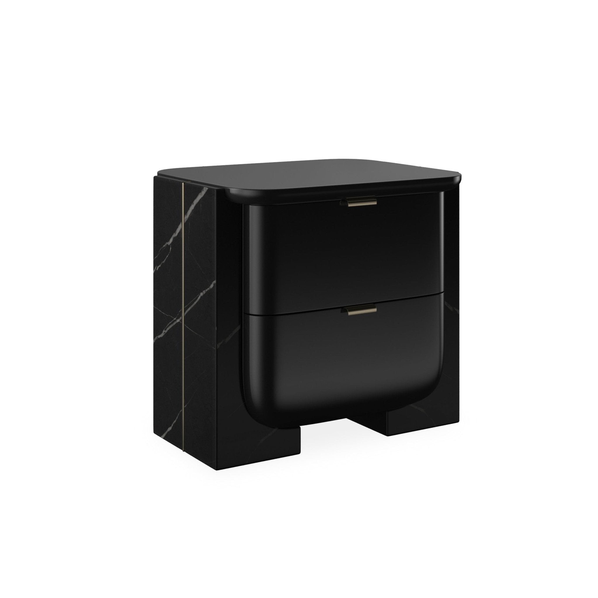 OVERLAP SMALL NIGHTSTAND DARK Nightstands| Caracole