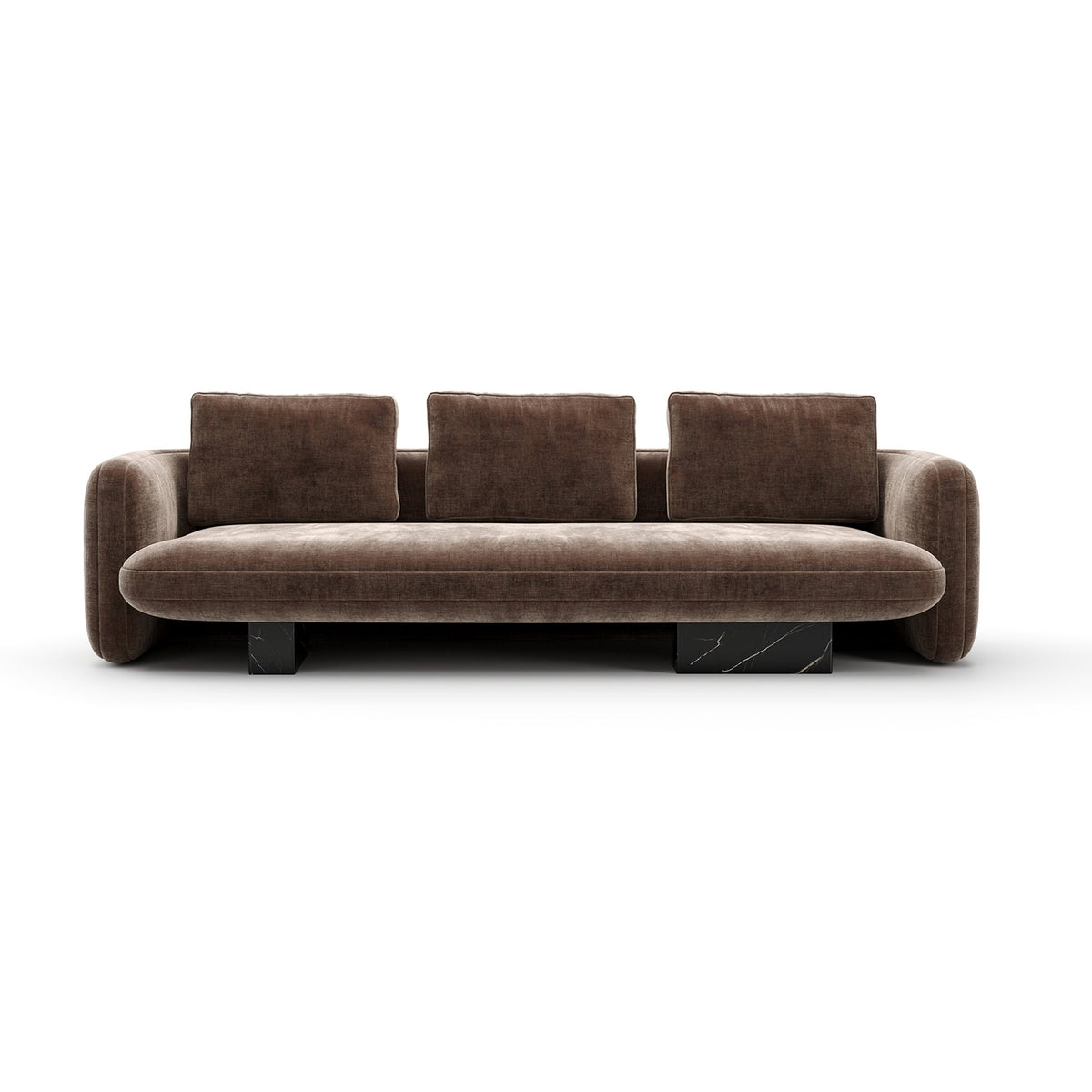 OVERLAP SOFA DARK TAUPE Chairs| Caracole