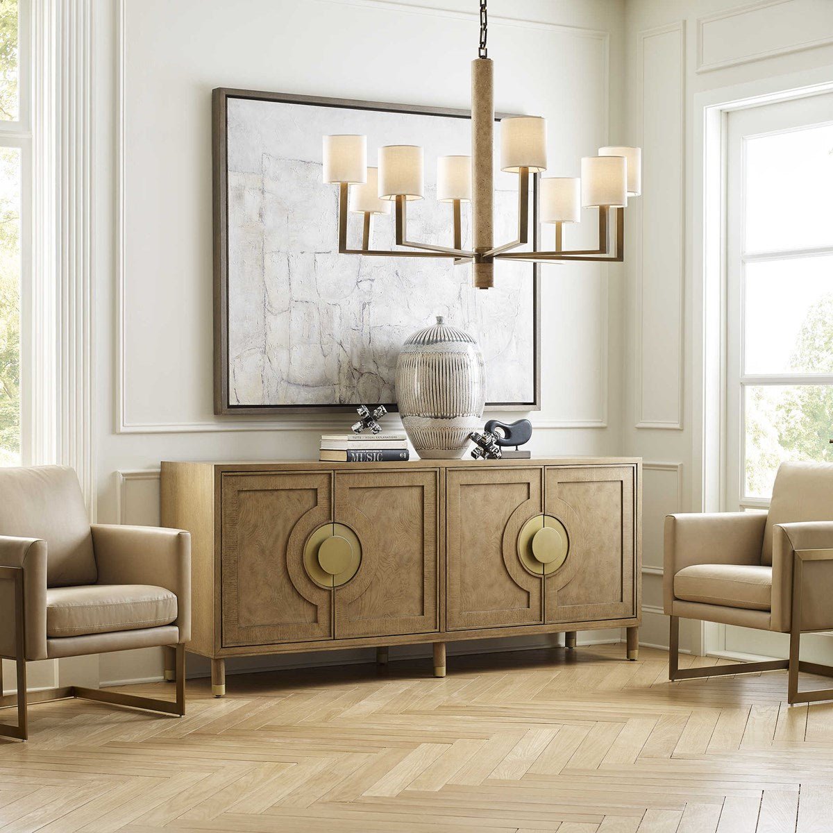 Palais 4 Door Cabinet - Light Cabinets & Chests| Uttermost