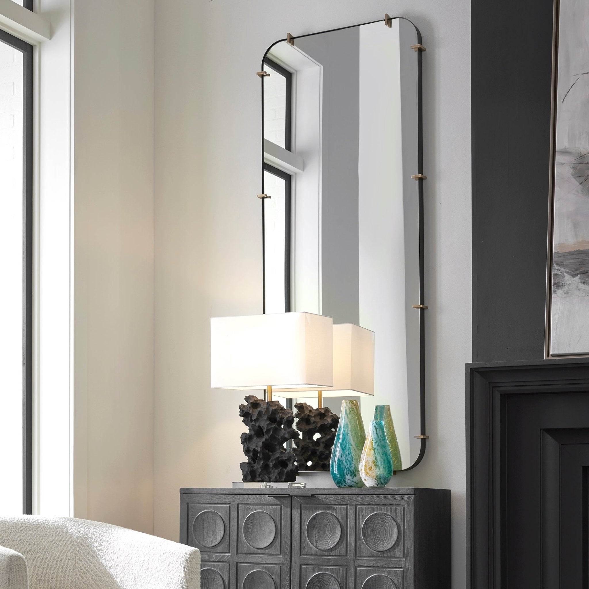 Pali Industrial Dressing Mirror Mirrors| Uttermost