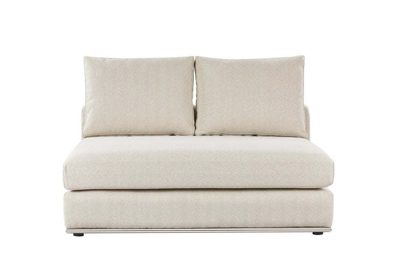 Paris Beige Armless Chair (129CM) - Al Rugaib Furniture