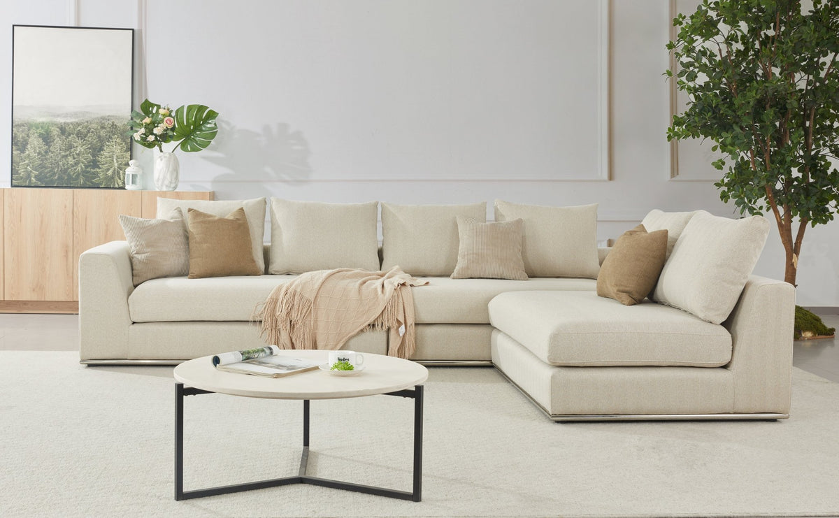 Paris Beige LAF 1.5 Seater (154CM) Sectionals| Roots Furniture