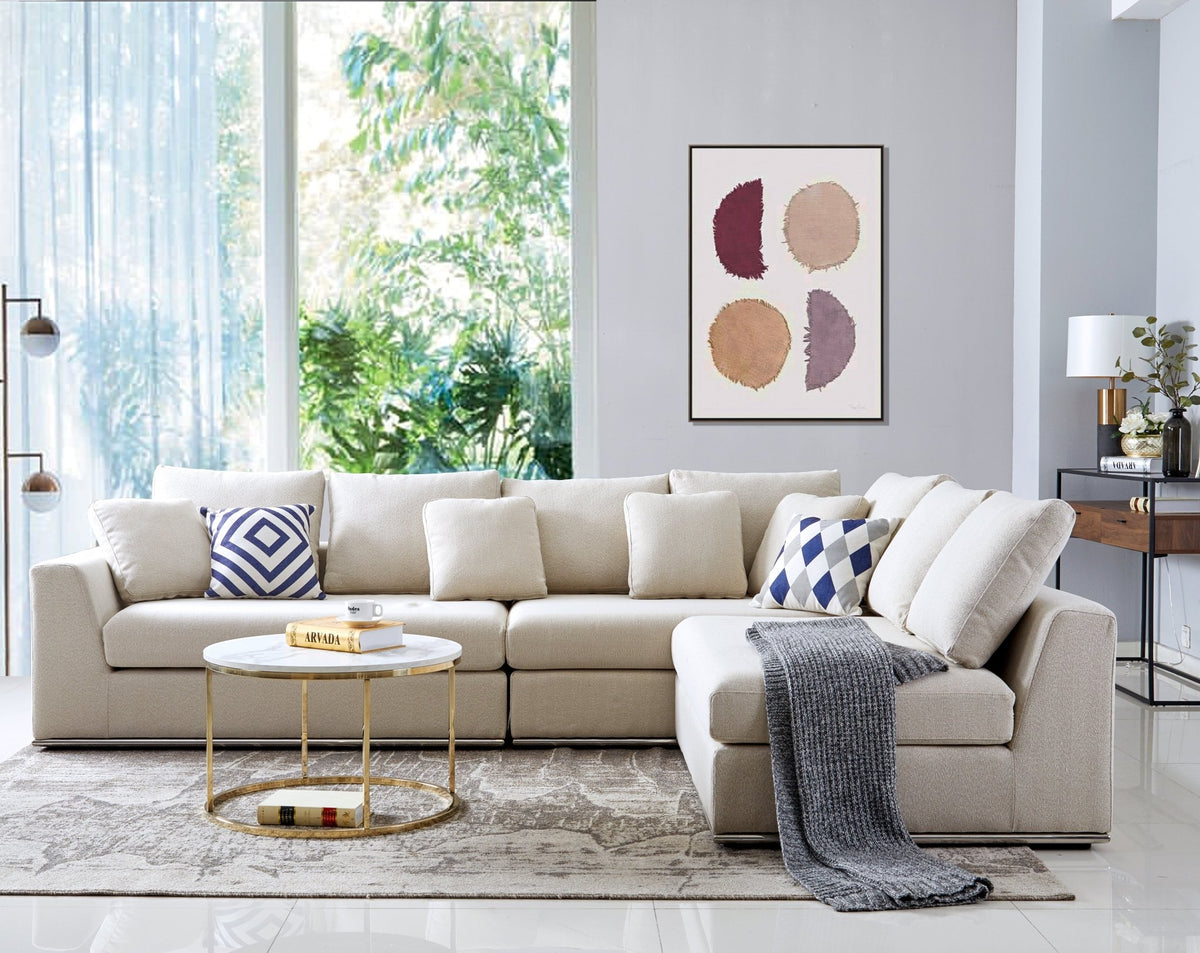 Paris Beige RAF 1.5 Seater (154CM) Sectionals| Roots Furniture
