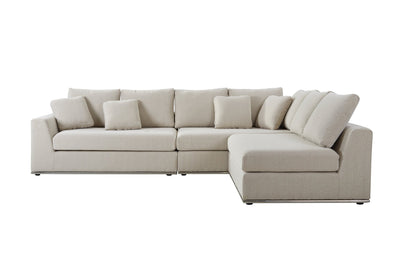 Paris Beige Sectional - Al Rugaib Furniture
