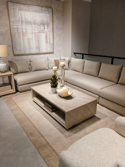 Paris Beige Sectional - Al Rugaib Furniture