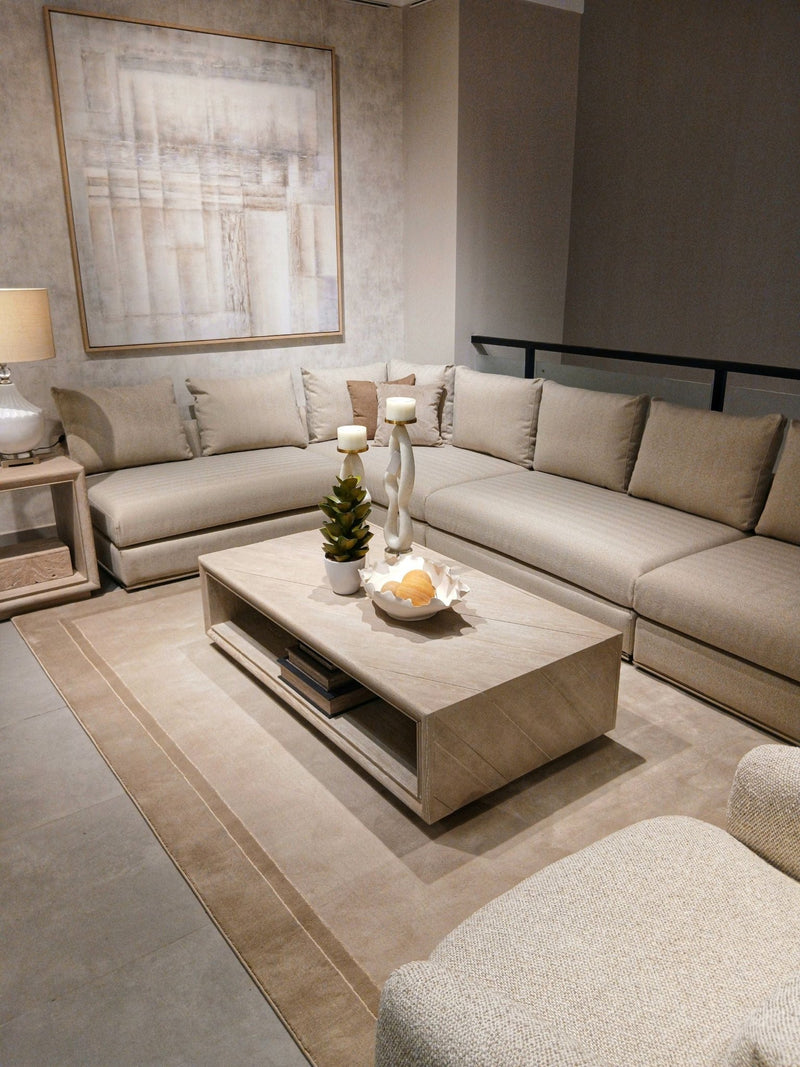 Paris Beige Sectional - Al Rugaib Furniture