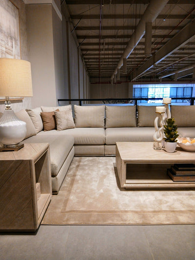 Paris Beige Sectional - Al Rugaib Furniture