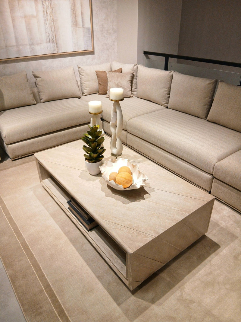 Paris Beige Sectional - Al Rugaib Furniture