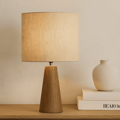PARIS Dark Wooden Table Lamp - Al Rugaib Furniture