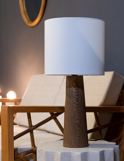 PARIS Dark Wooden Table Lamp - Al Rugaib Furniture