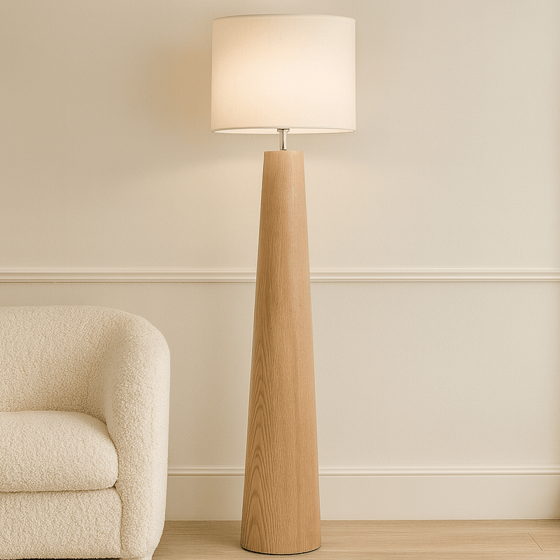 PARIS Light Wooden Floor Lamp - Al Rugaib Furniture