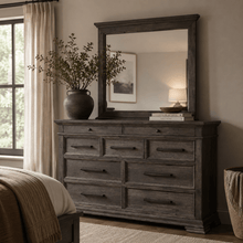 Park Ridge Dresser and Mirror Set in Charcoal