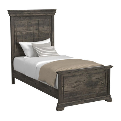 Park Ridge Twin Sleigh Storage Bed in Charcoal - Al Rugaib Furniture