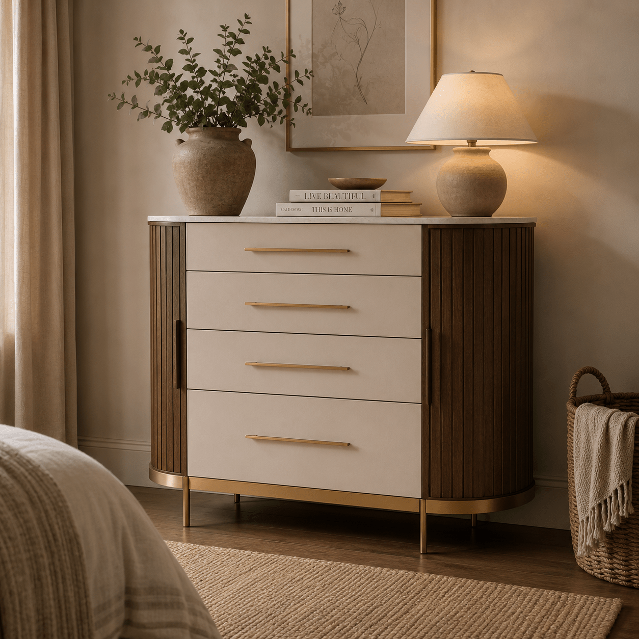 Paros Elegance Oak Dresser Dressers| Roots Furniture