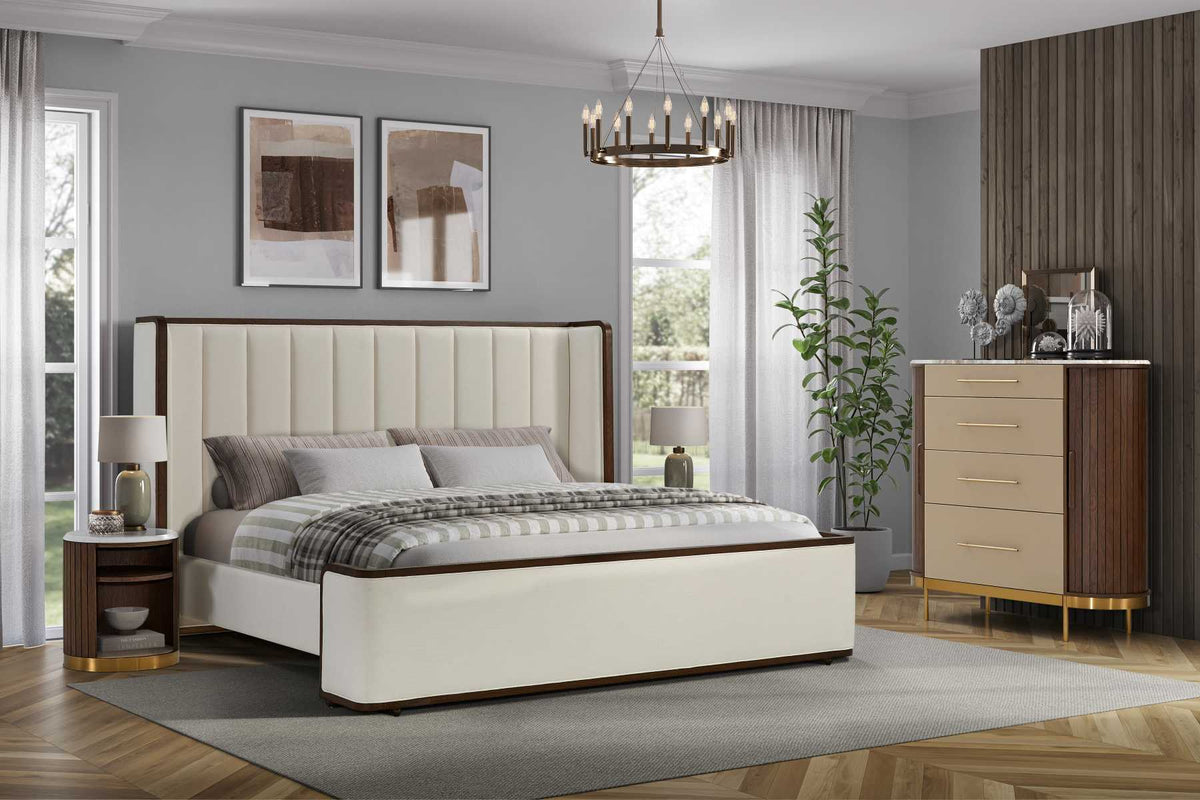 Paros Elegance Oak Night Stand Nightstands| Roots Furniture