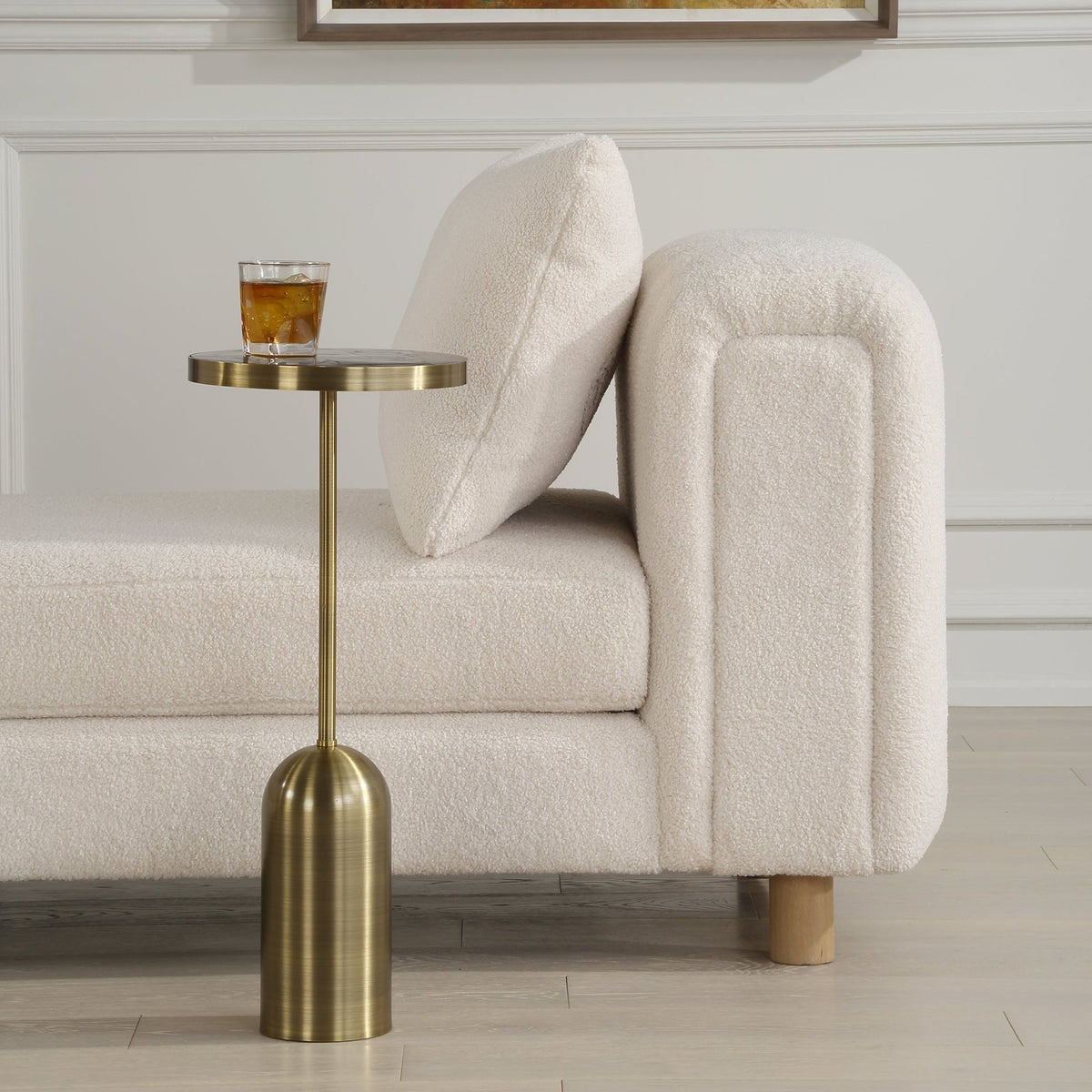 Pascal Brass Drink Table Accent & End Tables| Uttermost