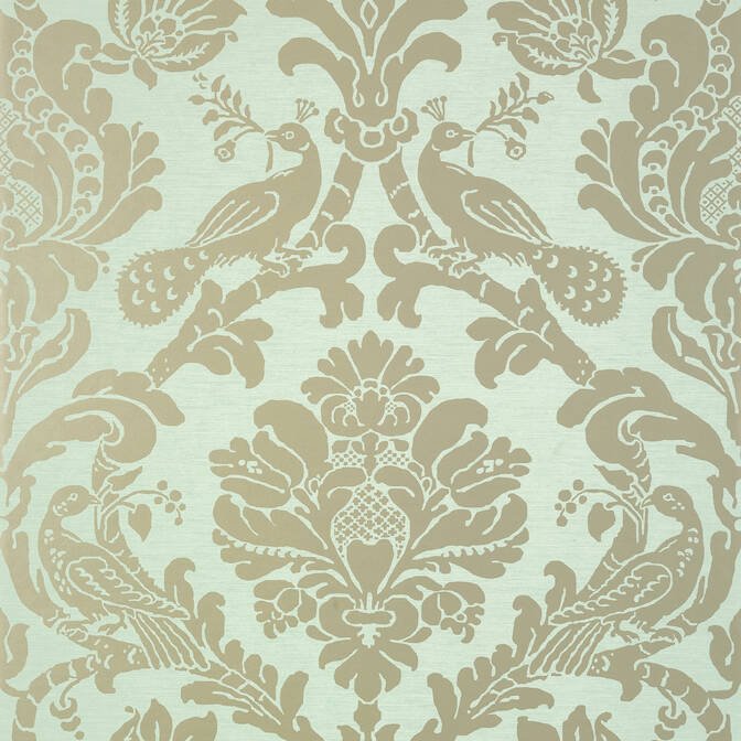 PASSARO DAMASK,Wallpaper Wallpaper| Thibaut Design