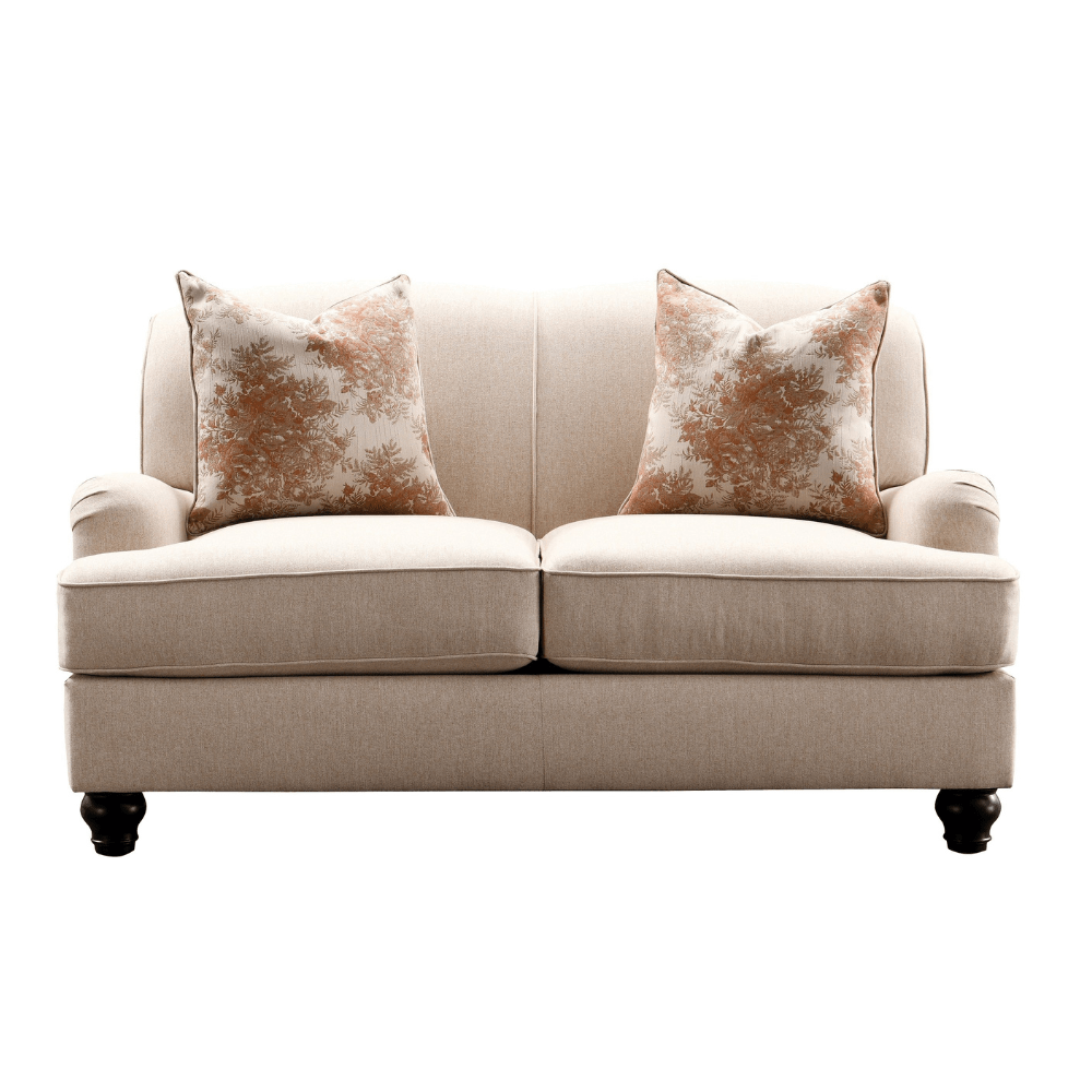Pastel Pattern Loveseat (155cm) - Orange