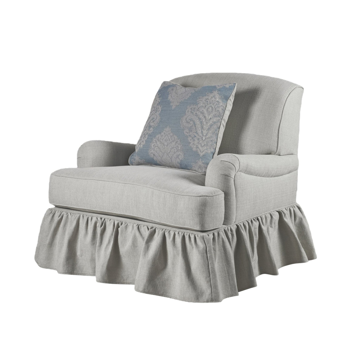 Pastel Pattern Skirted Accent Chair Chairs| Roots Furniture