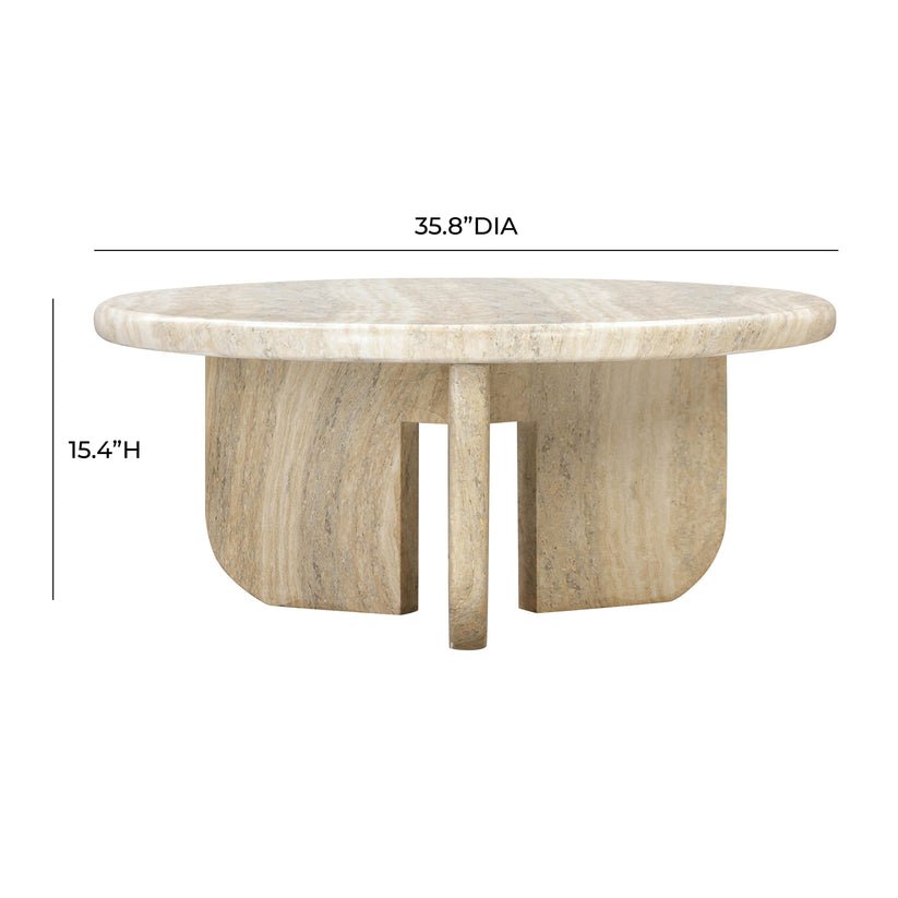 Patrizia Concrete Round Coffee Table Coffee Tables| TOV