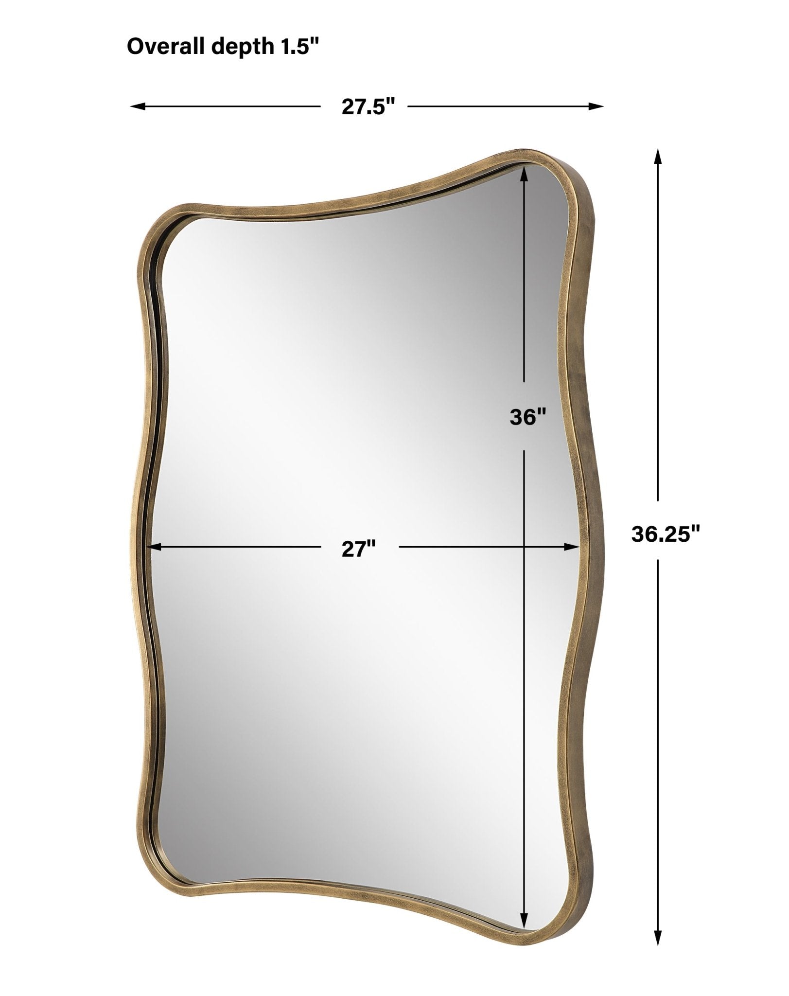 Pavia Curvy Vanity Mirror Table Decors| Uttermost