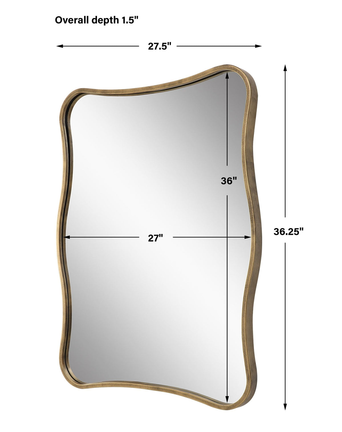 Pavia Curvy Vanity Mirror Table Decors| Uttermost