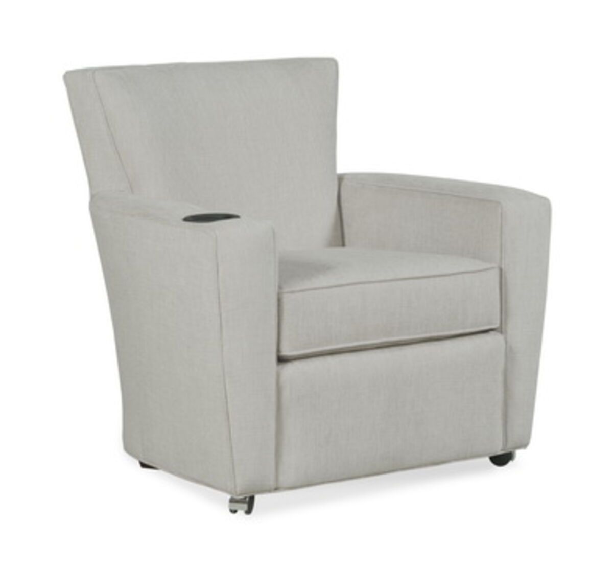 Payton Lounge Chair with Front Casters, Cupholder Dining Chairs| Fairfield Chair