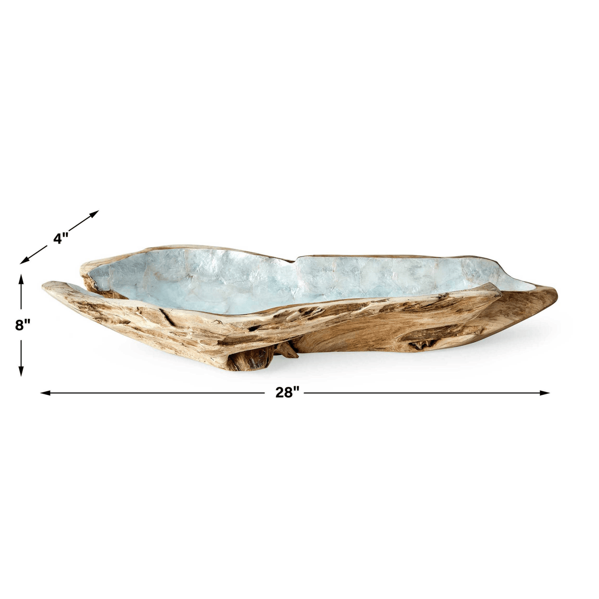 Pearl Forest Bowl - Blue Capiz Bowl| Uttermost