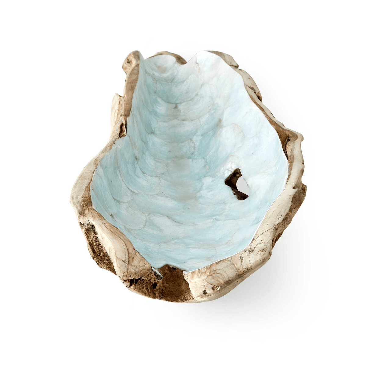Pearl Forest Bowl - Blue Capiz Bowl| Uttermost
