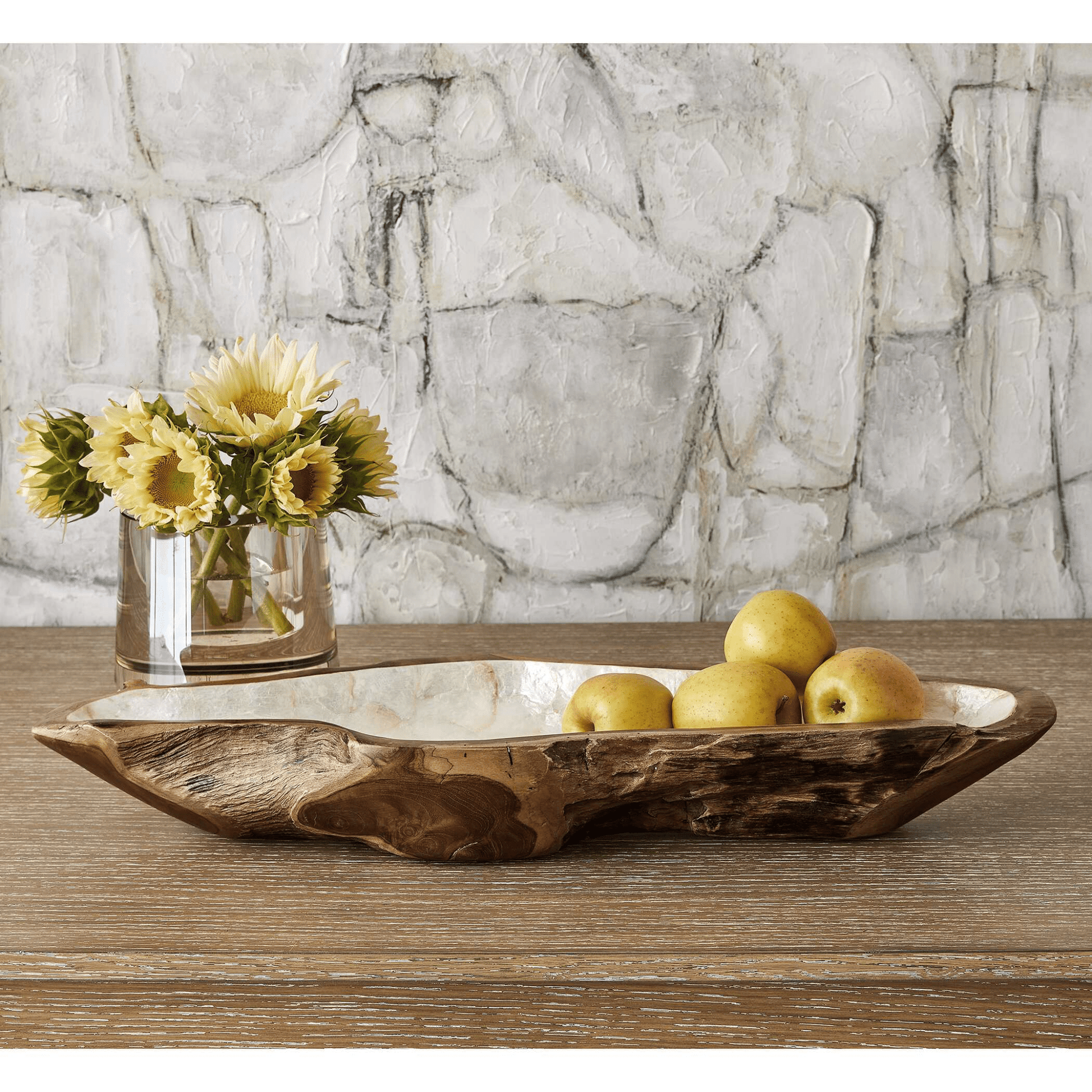 Pearl Forest Bowl - White Capiz Bowl| Uttermost