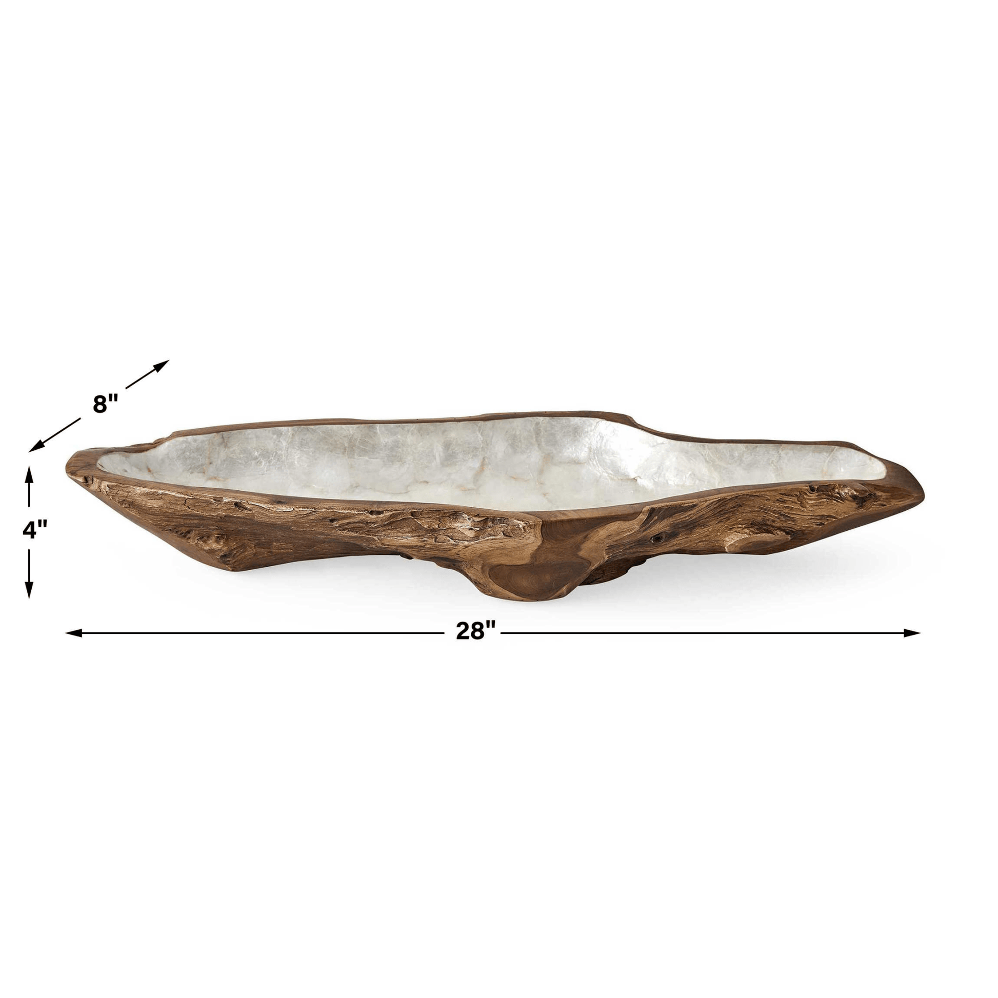 Pearl Forest Bowl - White Capiz Bowl| Uttermost