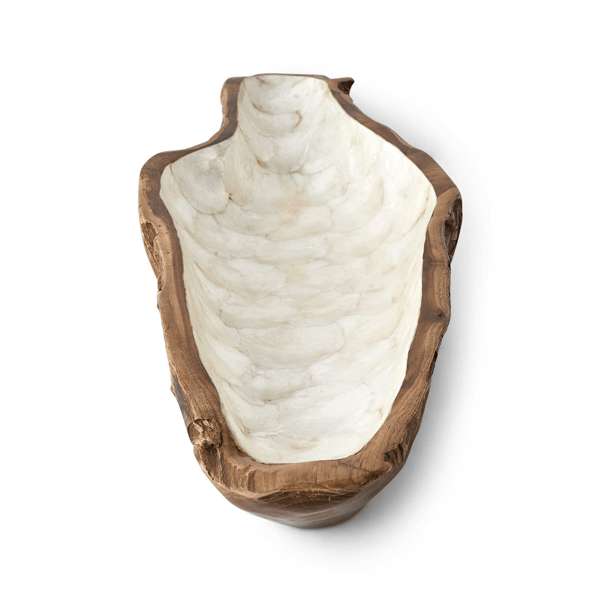 Pearl Forest Bowl - White Capiz Bowl| Uttermost
