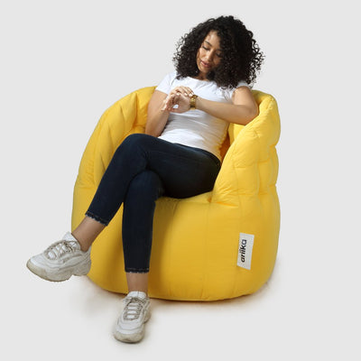 Pearl Yellow Waterproof & UV Resistant Bean Bag - Al Rugaib Furniture