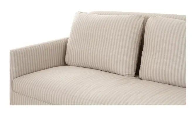 Pellicano Sofa Beige Stripe - Al Rugaib Furniture