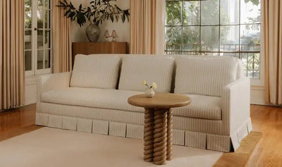 Pellicano Sofa Beige Stripe - Al Rugaib Furniture