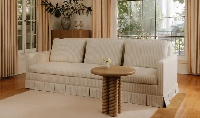 Pellicano Sofa Beige Stripe - Al Rugaib Furniture
