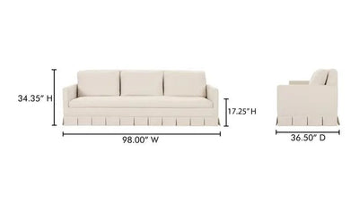 Pellicano Sofa Cream - Al Rugaib Furniture