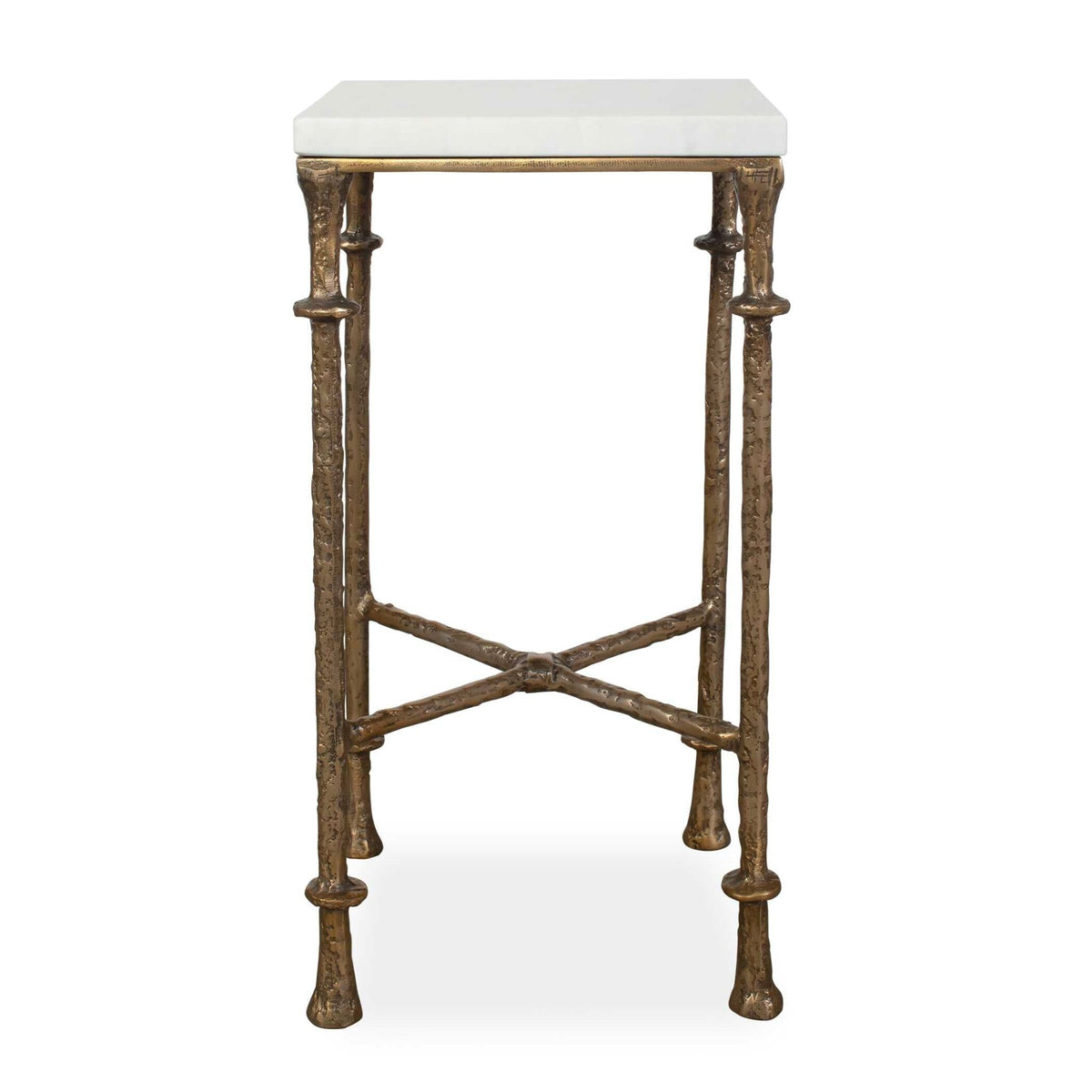 Penelope White Marble Accent Table Accent & End Tables| Uttermost