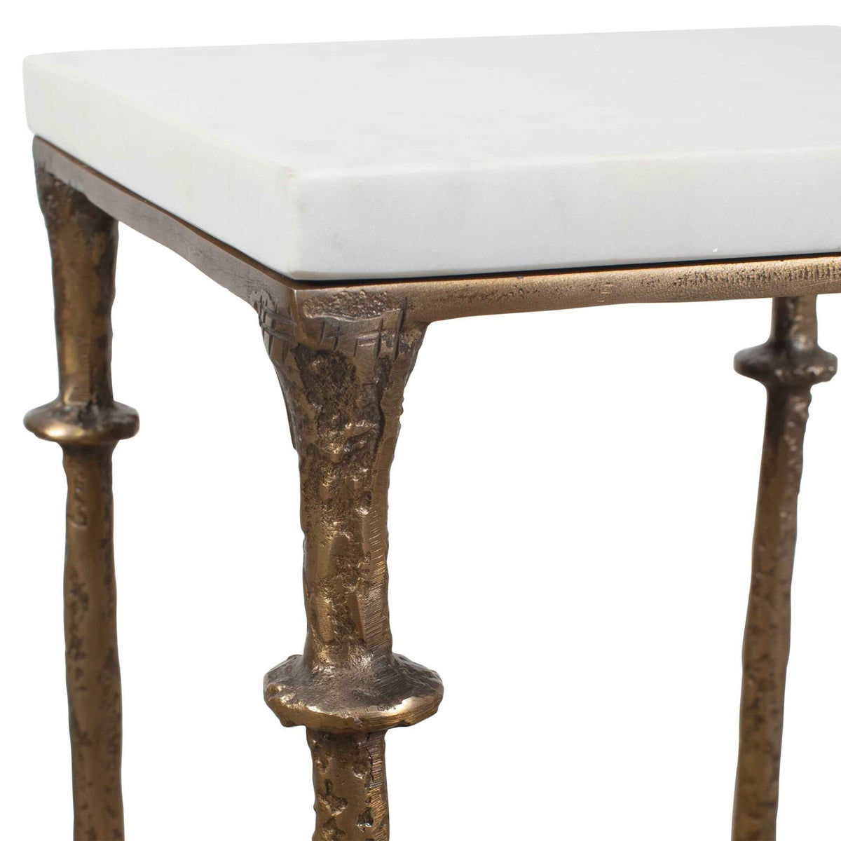 Penelope White Marble Accent Table Accent & End Tables| Uttermost
