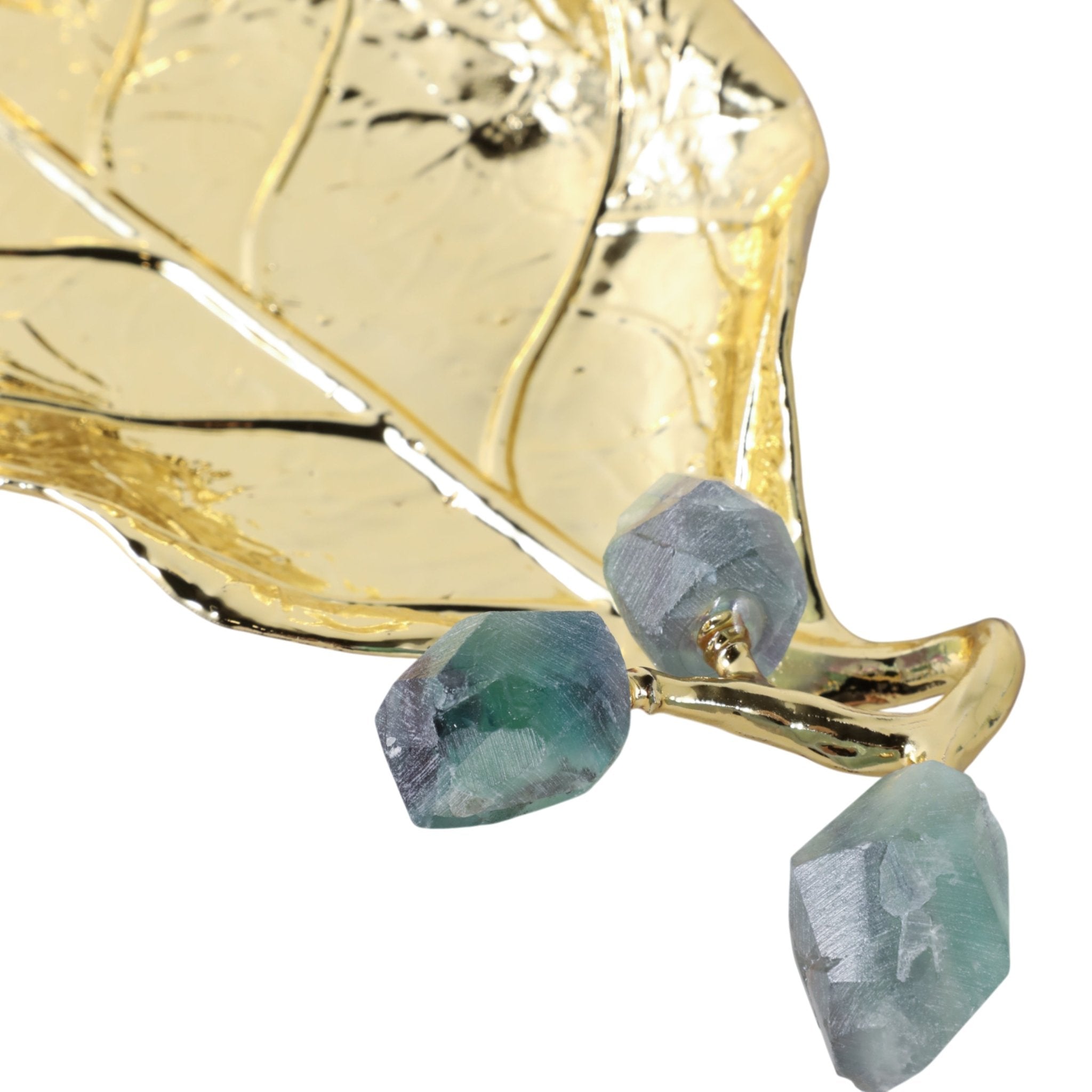 Peoria Green Flourite Stone Tray Table Decors| Sagebrook Home