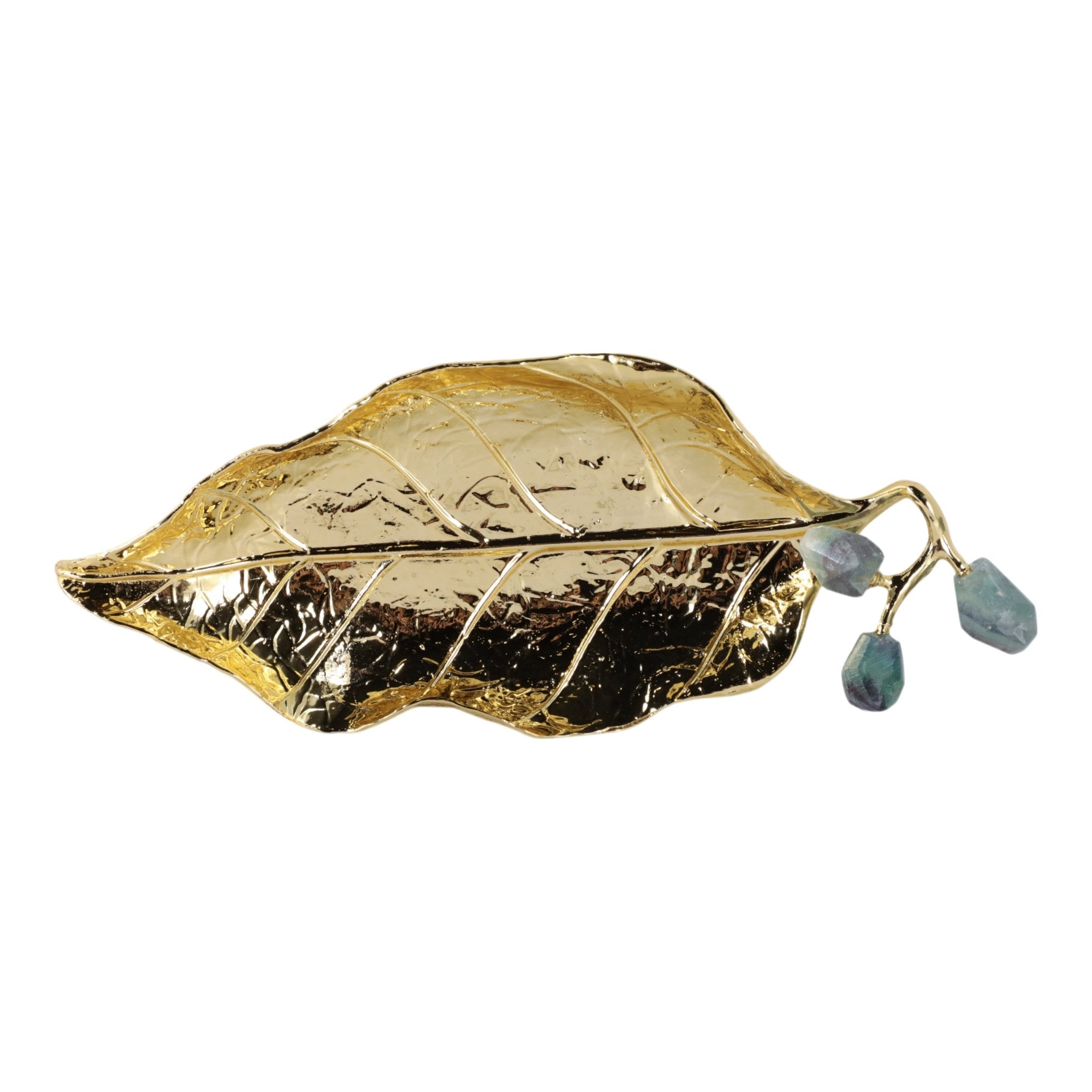 Peoria Green Flourite Stone Tray Table Decors| Sagebrook Home