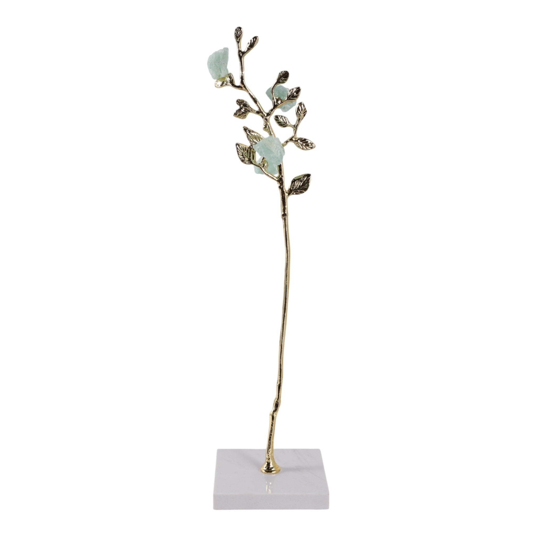 Peoria Large Green Flourite Stone Tree Statuary Table Decors| Sagebrook Home