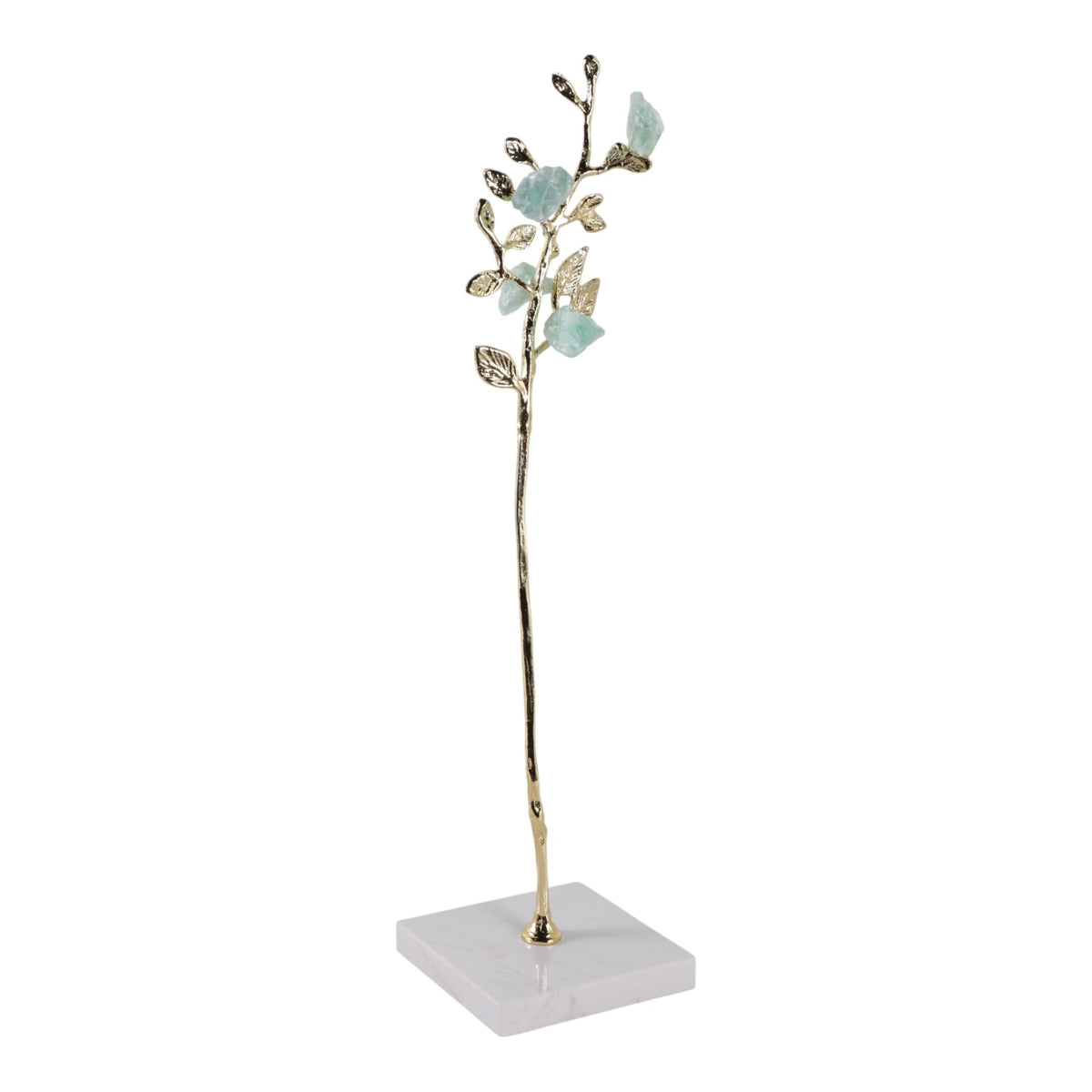 Peoria Large Green Flourite Stone Tree Statuary Table Decors| Sagebrook Home