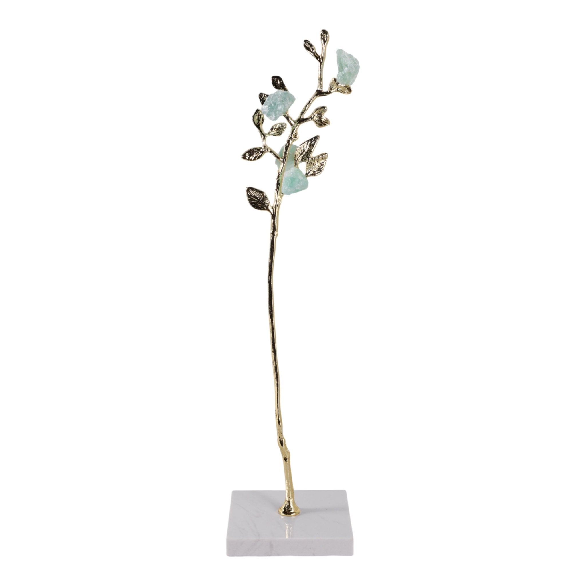 Peoria Large Green Flourite Stone Tree Statuary Table Decors| Sagebrook Home