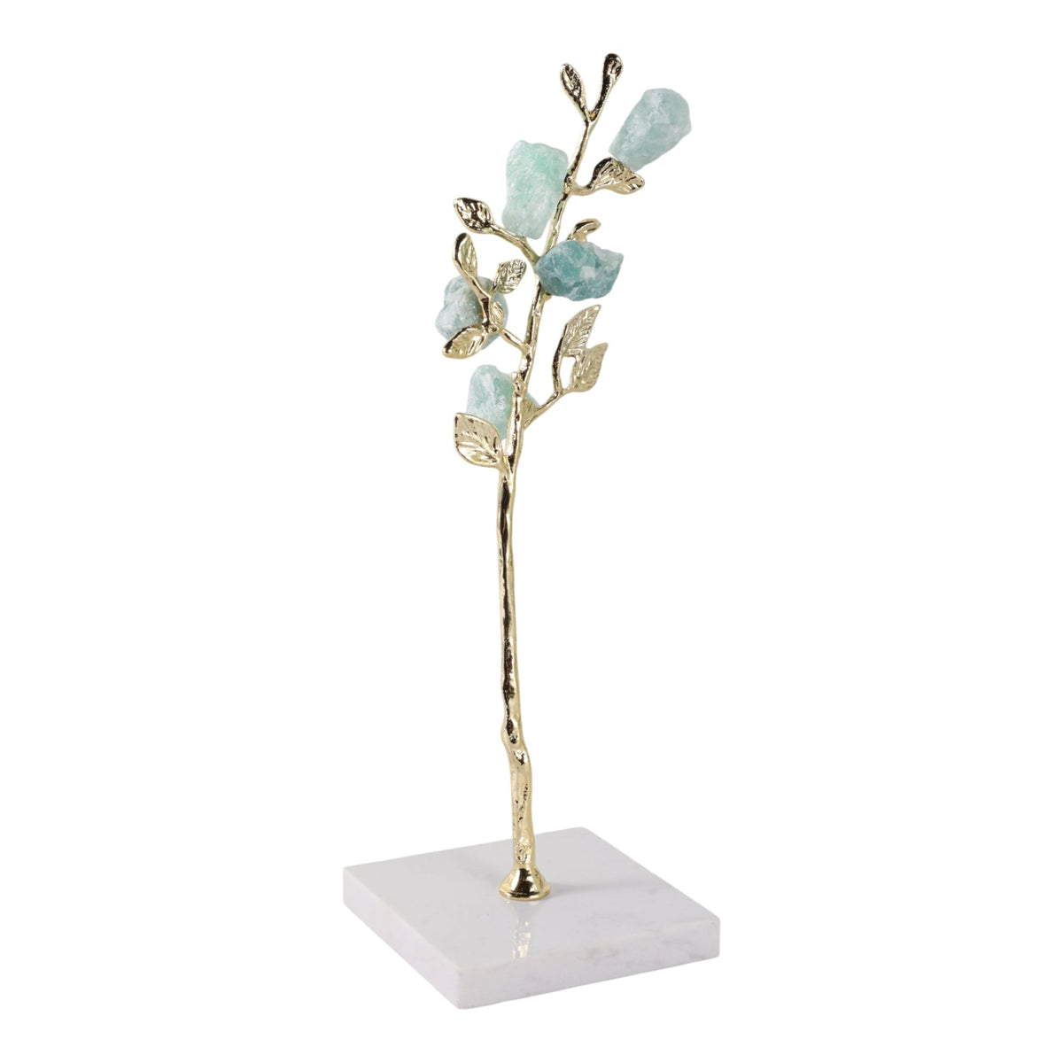 Peoria Medium Green Flourite Stone Tree Statuary Table Decors| Sagebrook Home