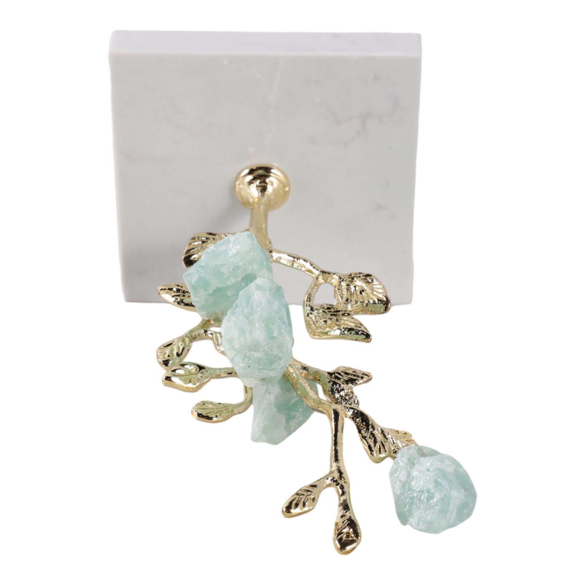 Peoria Small Green Flourite Stone Tree Statuary Table Decors| Sagebrook Home