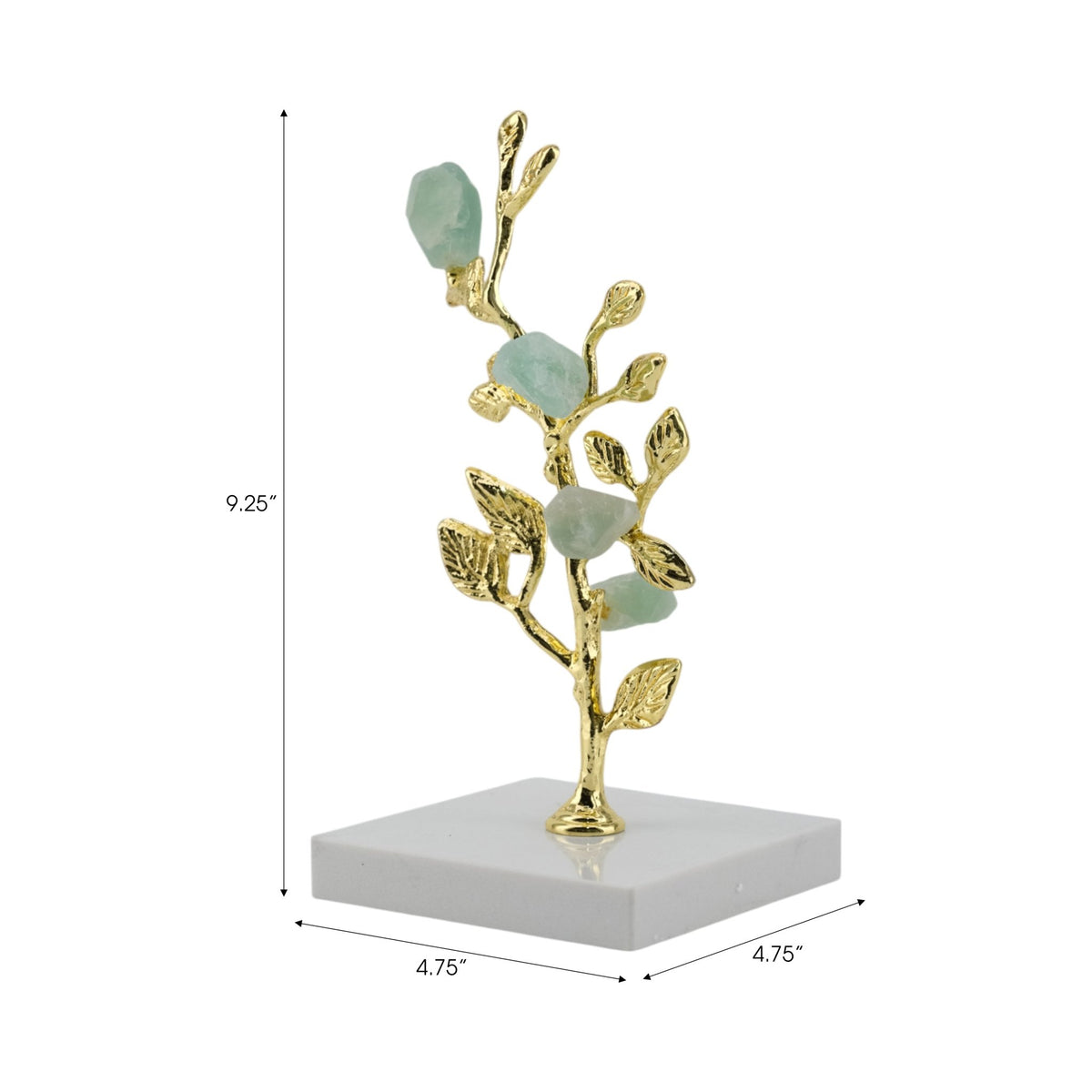 Peoria Small Green Flourite Stone Tree Statuary Table Decors| Sagebrook Home