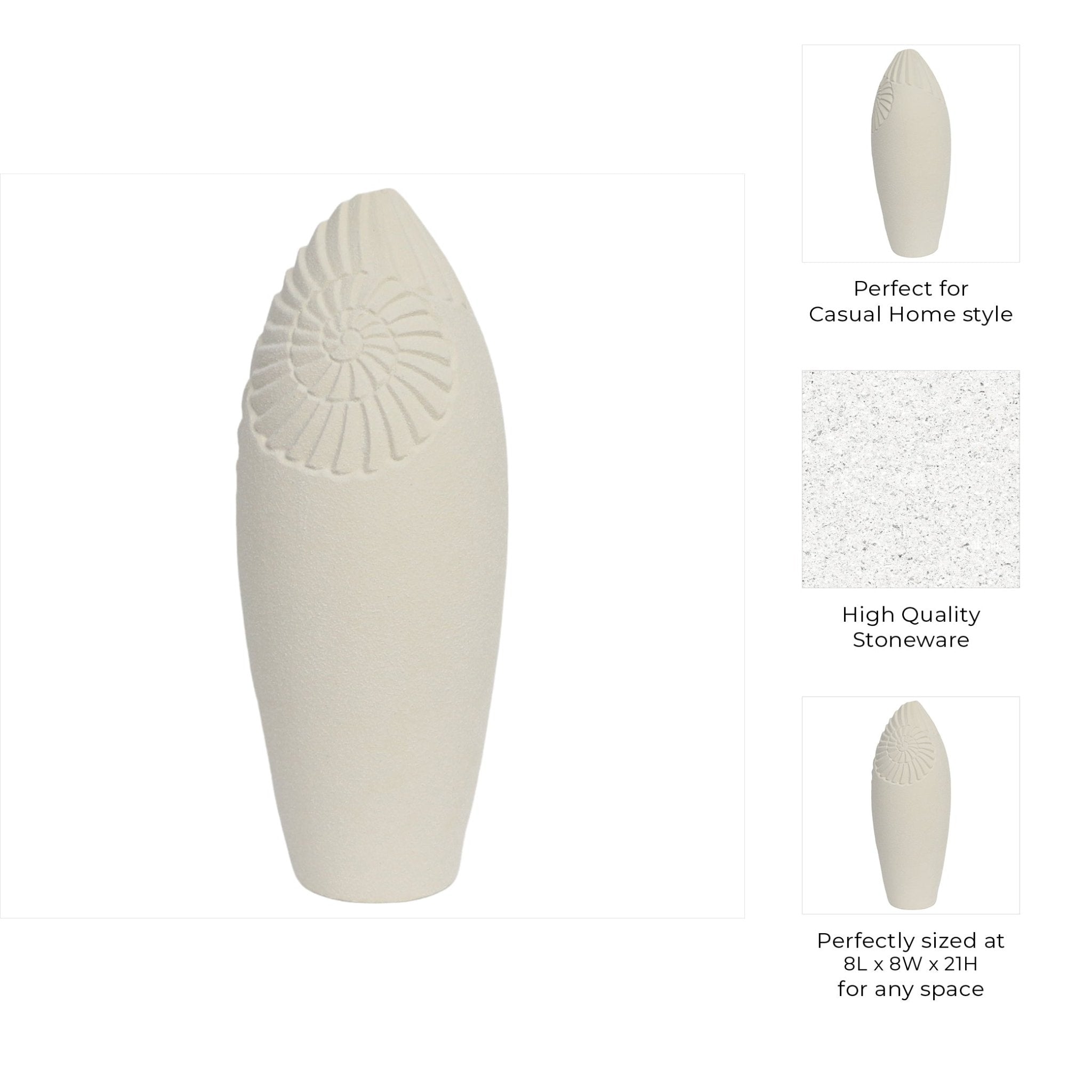 Perry Shell Vase Vases and Jars| Sagebrook Home